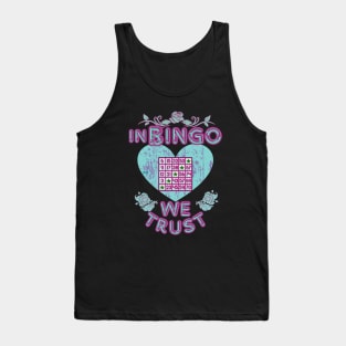 Bingo - In Bingo We Trust/ Teal Heart Tank Top